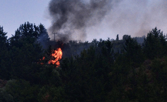 Ciklos'taki yangın söndürüldü...