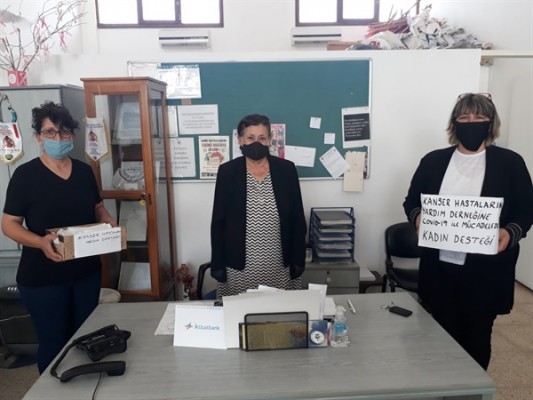 Mesaryalı terzi kadınlar'dan KHYD'ye maske bağışı