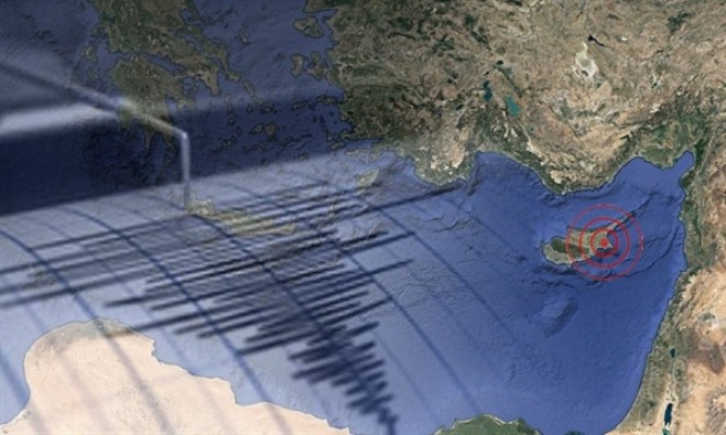 Larnaka açıklarında deprem