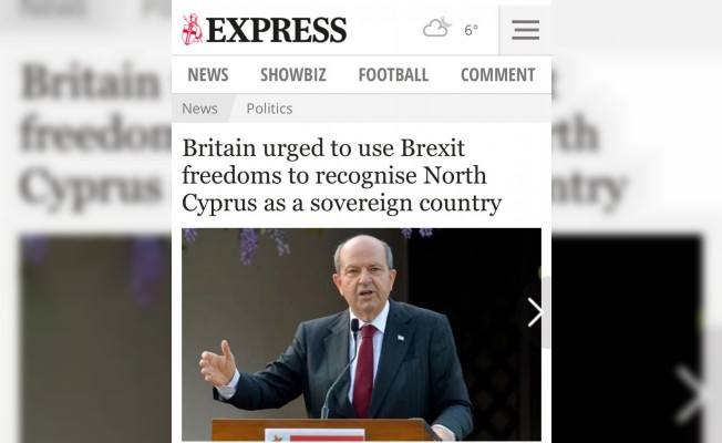 Sunday Express: İngiltere, KKTC'yi tanıyabilir