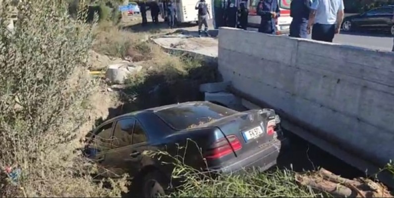 Lefkoşa Gazimağusa anayolunda trafik kazası