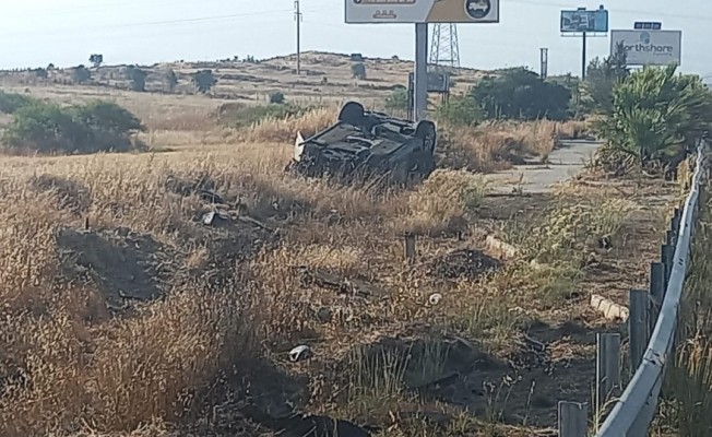 Lefkoşa-Girne anayolundaki kazada bir kişi hafif yaralandı