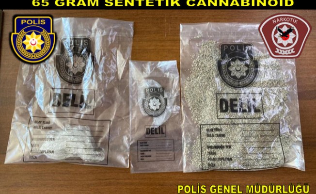 G.Mağusa'da bir evde 65 gram uyuşturucu ele geçirildi