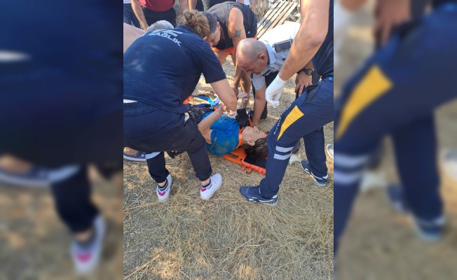 Serdarlı'da kuyuya düşen kadın kurtarıldı