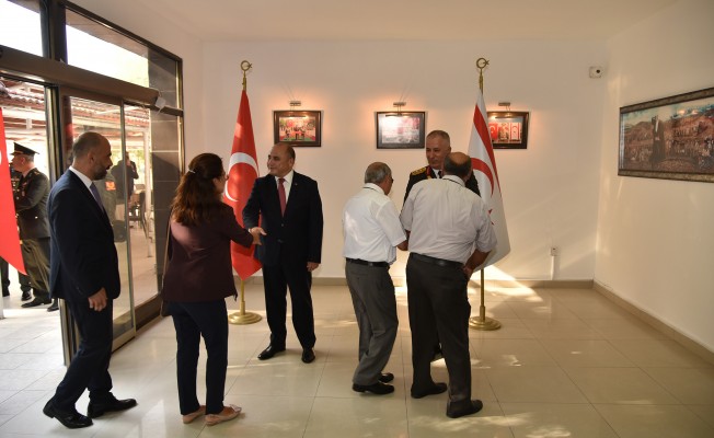 Türkiye Cumhuriyeti Lefkoşa Büyükelçisi Başçeri tebrik kabul etti