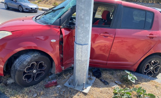 Girne - Alsancak yolunda trafik kazası…