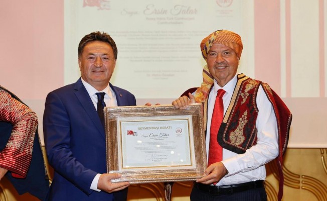 Tatar'a, Ankara'da “Seymen Başı Beratı” takdim edildi