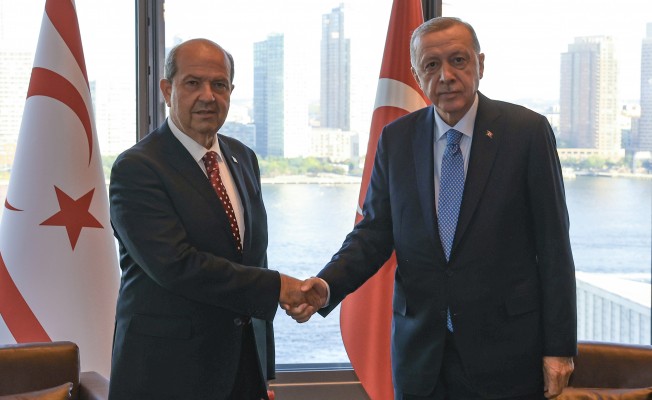 Tatar, New York'ta Türkiye Cumhurbaşkanı Erdoğan ile görüştü