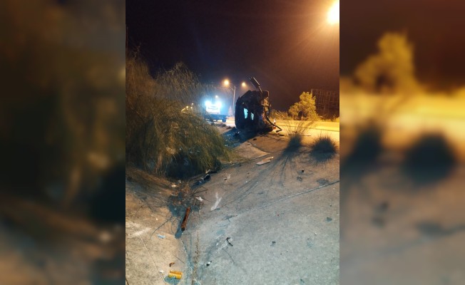 Ercan Havalimanı yolunda kaza… 2 kişi ağır yaralı