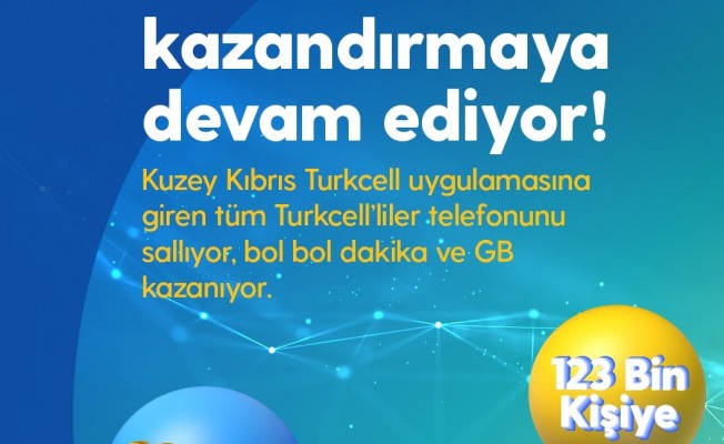 Salla Kazan ile 13 milyon dakika ve 2 milyon GB internet Turkcell’lilerin oldu.