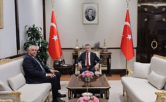 TC Cumhurbaşkanı Yardımcısı Oktay, Taçoy'u kabul etti