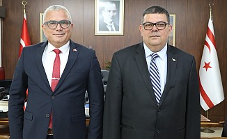 Berova, Sivil Savunma Teşkilatı Başkanı Karaca’yı kabul etti